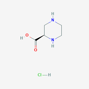molecular formula C5H11ClN2O2 B6337333 (R)-Piperazine-2-carboxylic acid HCl CAS No. 438631-78-8