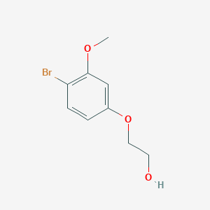 molecular formula C9H11BrO3 B6337338 2-(4-Bromo-3-methoxyphenyl)oxy-ethanol CAS No. 885952-77-2