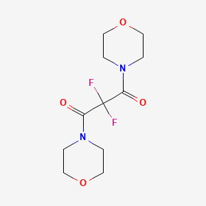 molecular formula C11H16F2N2O4 B6337344 2,2-Difluoro-dimorpholino-malondiamide;  98% CAS No. 695214-16-5