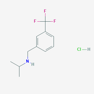 (Propan-2-yl)({[3-(trifluoromethyl)phenyl]methyl})amine hydrochloride