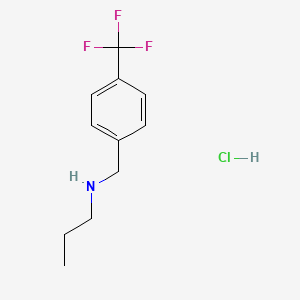 Propyl({[4-(trifluoromethyl)phenyl]methyl})amine hydrochloride