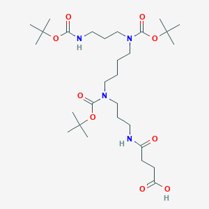 molecular formula C29H54N4O9 B6337412 Spermine(BBBSuc) CAS No. 1247874-32-3