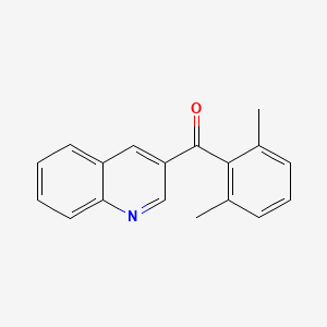 molecular formula C18H15NO B6337431 4-(2,6-Dimethylbenzoyl)quinoline;  97% CAS No. 1187167-47-0