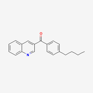 molecular formula C20H19NO B6337555 4-(4-Butylbenzoyl)quinoline;  97% CAS No. 1187167-31-2
