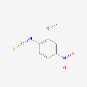 molecular formula C8H6N2O3S B063376 2-甲氧基-4-硝基苯基异硫氰酸酯 CAS No. 190774-55-1