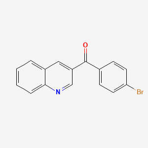 molecular formula C16H10BrNO B6337640 4-(4-Bromobenzoyl)quinoline;  97% CAS No. 1184049-98-6