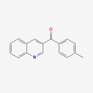 molecular formula C17H13NO B6337665 4-(4-Methylbenzoyl)quinoline;  97% CAS No. 1182441-50-4