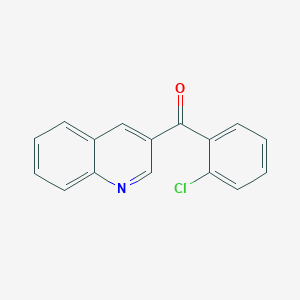 molecular formula C16H10ClNO B6337689 4-(2-Chlorobenzoyl)quinoline;  97% CAS No. 1187166-89-7