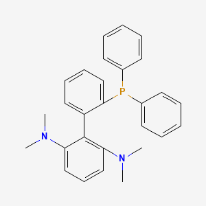 molecular formula C28H29N2P B6337690 2-联苯膦-2',6'-双(二甲氨基)-1,1'-联苯，至少 98% 的 PhCPhos CAS No. 1447963-71-4