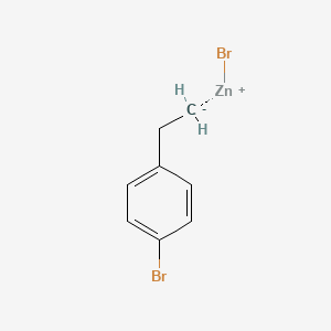 molecular formula C8H8Br2Zn B6337709 4-Bromophenethylzinc bromide, 0.5M in tetrahydrofuran CAS No. 2241502-60-1