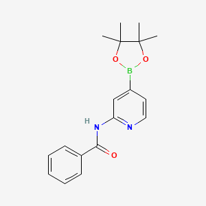molecular formula C18H21BN2O3 B6337751 2-(Benzamido)pyridine-4-boronic acid pinacol ester CAS No. 2096336-47-7