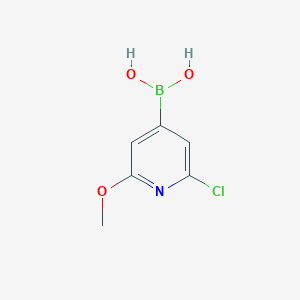 molecular formula C6H7BClNO3 B6337754 2-氯-6-甲氧基吡啶-4-硼酸 CAS No. 2121512-97-6