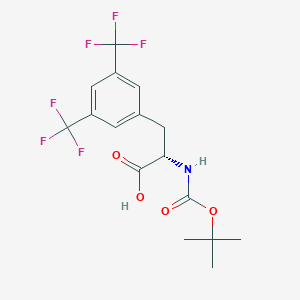molecular formula C16H17F6NO4 B6337858 Boc-L-Phe(3,5-(CF3)2)-OH CAS No. 1207604-30-5