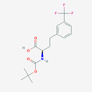 molecular formula C16H20F3NO4 B6337863 Boc-3-trifluoromethyl-D-homophenylalanine CAS No. 1260589-08-9