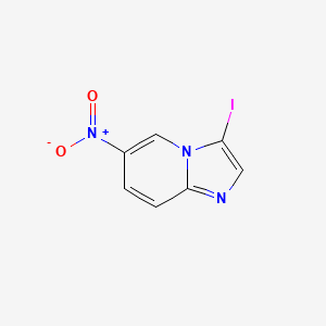 molecular formula C7H4IN3O2 B6337877 3-碘-6-硝基咪唑并[1,2-a]吡啶 CAS No. 886371-73-9