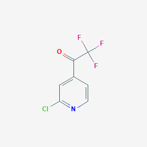 molecular formula C7H3ClF3NO B6337883 2-Chloro-4-trifluoroacetylpyridine CAS No. 898784-96-8