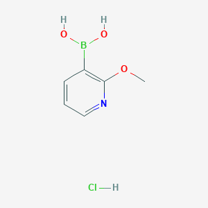 molecular formula C6H9BClNO3 B6337885 2-Methoxypyridine-3-boronic acid hydrochloride CAS No. 2096334-59-5