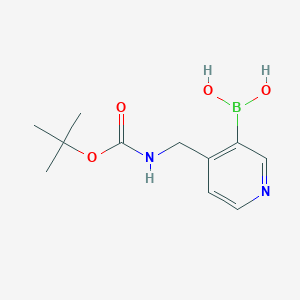 molecular formula C11H17BN2O4 B6337913 4-(Boc-Aminomethyl)pyridine-3-boronic acid CAS No. 2096339-61-4