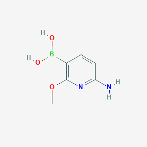 molecular formula C6H9BN2O3 B6337928 6-Amino-2-methoxypyridine-3-boronic acid CAS No. 2096331-32-5