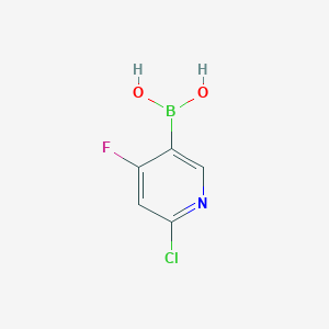 molecular formula C5H4BClFNO2 B6337946 6-Chloro-4-fluoropyridine-3-boronic acid CAS No. 2096341-49-8