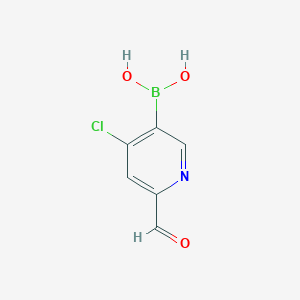 4-Chloro-6-formylpyridine-3-boronic acid