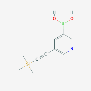 molecular formula C10H14BNO2Si B6337961 5-[(Trimethylsilanyl)ethynyl]pyridine-3-boronic acid CAS No. 2096339-16-9