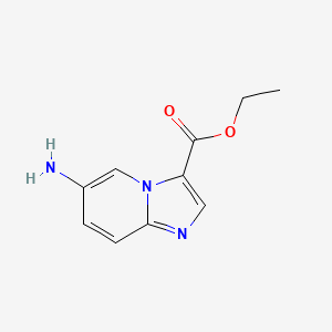 molecular formula C10H11N3O2 B6337969 Ethyl 6-aminoimidazo[1,2-a]pyridine-3-carboxylate CAS No. 1196153-46-4