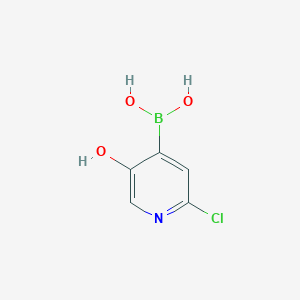 molecular formula C5H5BClNO3 B6337988 2-Chloro-5-hydroxypyridine-4-boronic acid CAS No. 2096329-96-1