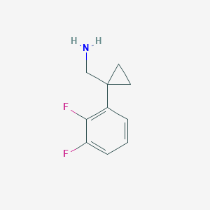 molecular formula C10H11F2N B6337997 1-(2,3-Difluorophenyl)cyclopropanemethanamine CAS No. 1260663-44-2