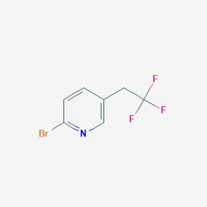 molecular formula C7H5BrF3N B6338006 2-Bromo-5-(2,2,2-trifluoroethyl)pyridine CAS No. 1346531-45-0
