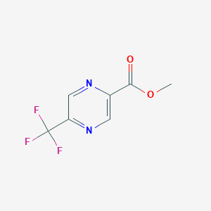 molecular formula C7H5F3N2O2 B6338016 Methyl 5-(trifluoromethyl)pyrazine-2-carboxylate CAS No. 1346252-26-3