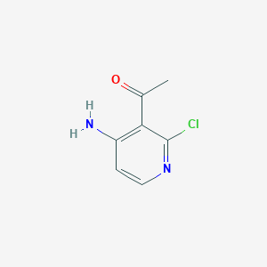 molecular formula C7H7ClN2O B6338041 1-(4-Amino-2-chloropyridin-3-yl)ethanone CAS No. 1393573-67-5