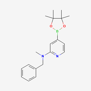 molecular formula C19H25BN2O2 B6338064 2-(Benzyl(methyl)amino)pyridine-4-boronic acid pinacol ester CAS No. 2096332-88-4