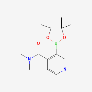 molecular formula C14H21BN2O3 B6338100 4-(Dimethylcarbamoyl)pyridine-3-boronic acid pinacol ester CAS No. 2096334-76-6