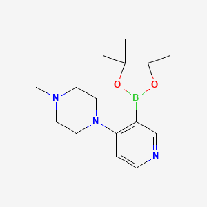 molecular formula C16H26BN3O2 B6338144 4-(4-Methylpiperazin-1-yl)pyridine-3-boronic acid pinacol ester CAS No. 2096330-62-8