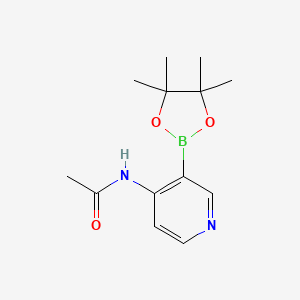 molecular formula C13H19BN2O3 B6338150 4-(Acetamido)pyridine-3-boronic acid pinacol ester CAS No. 2096337-79-8