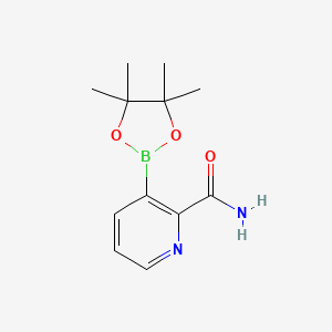 molecular formula C12H17BN2O3 B6338168 2-Carbamoylpyridine-3-boronic acid pinacol ester CAS No. 2096337-69-6
