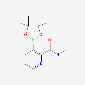 molecular formula C14H21BN2O3 B6338182 2-(Dimethylcarbamoyl)pyridine-3-boronic acid pinacol ester CAS No. 2096335-25-8