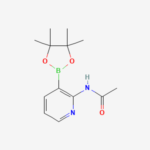 molecular formula C13H19BN2O3 B6338191 2-Acetamidopyridine-3-boronic acid pinacol ester CAS No. 2058157-37-0
