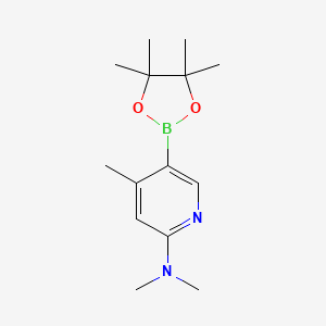6-(Dimethylamino)-4-methylpyridine-3-boronic acid pinacol ester