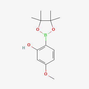 molecular formula C13H19BO4 B6338314 2-Hydroxy-4-methoxy phenyl boronic acid pinacol ester, 95% CAS No. 2072801-99-9