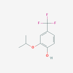 molecular formula C10H11F3O2 B6338352 2-Isopropoxy-4-(trifluoromethyl)phenol CAS No. 1243353-40-3