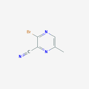 molecular formula C6H4BrN3 B6338392 3-Bromo-6-methylpyrazine-2-carbonitrile CAS No. 2090967-50-1