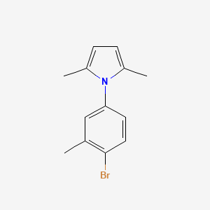 molecular formula C13H14BrN B6338398 1-(4-Bromo-3-methylphenyl)-2,5-dimethyl-1H-pyrrole CAS No. 810693-31-3