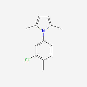 molecular formula C13H14ClN B6338400 1-(3-Chloro-4-methylphenyl)-2,5-dimethyl-1H-pyrrole CAS No. 944523-21-1