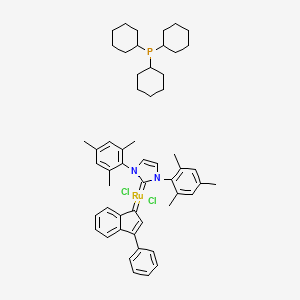 molecular formula C54H67Cl2N2PRu B6338417 catMETium® RF1, 95% CAS No. 254972-49-1