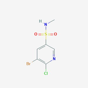 5-Bromo-6-chloro-pyridine-3-sulfonic acid methylamide, 95%