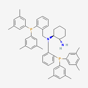 molecular formula C52H60N2P2 B6338443 (1S,2S)-N,N-Bis{2-[bis(3,5-dimethylphenyl)phosphino]benzyl}cyclohexane-1,2-diamine, 97% CAS No. 2096495-98-4