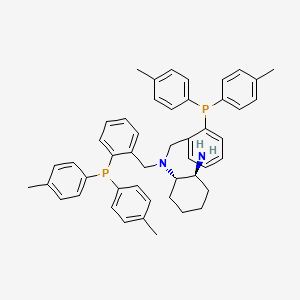 molecular formula C48H52N2P2 B6338449 (1S,2S)-N,N-Bis[2-(di-p-tolylphosphino)benzyl]cyclohexane-1,2-diamine, 97% CAS No. 1224727-08-5