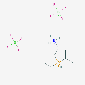molecular formula C8H22B2F8NP B6338469 2-(Di-i-propylphosphonium)ethylammonium bis(tetrafluoroborate) CAS No. 1222630-50-3